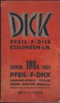 Pfeil-F-Dick Esslingen a. N. Katalog 108a 1935