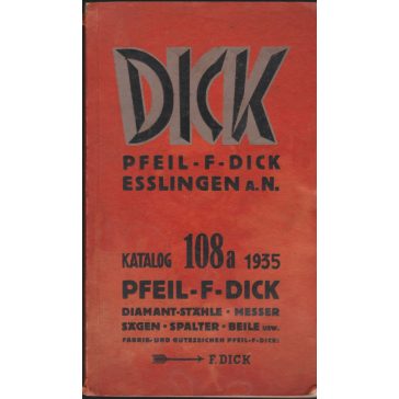 Pfeil-F-Dick Esslingen a. N. Katalog 108a 1935