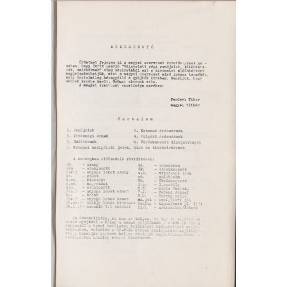 Régi kitüntetések képekben 1100-1944