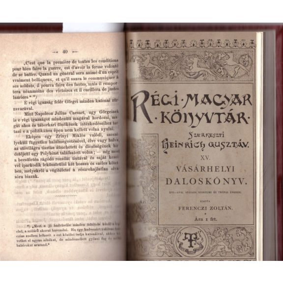 Palóc népköltemények/ Mein Leben und Wirken in Ungarn bírálata/ Vásárhelyi daloskönyv