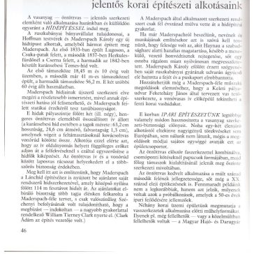 Korai vas és vasbeton építészetünk