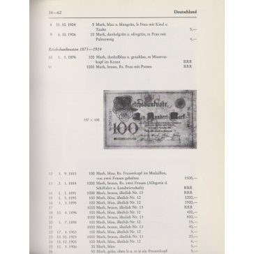 Papiergeld Katalog 