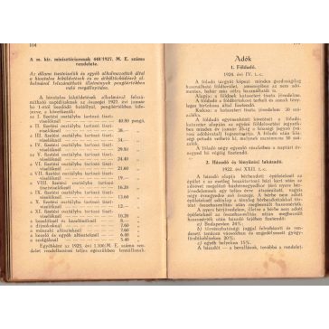 Községi Jegyzők zsebnaptára az 1927. évre