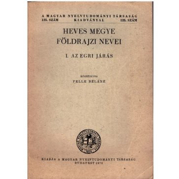 Heves megye földrajzi nevei -