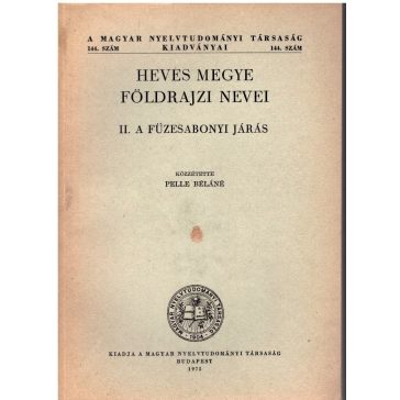 Heves megye földrajzi nevei -