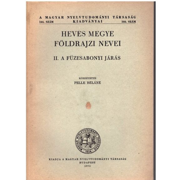 Heves megye földrajzi nevei -