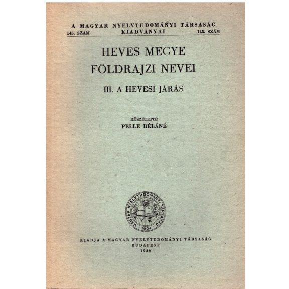 Heves megye földrajzi nevei -