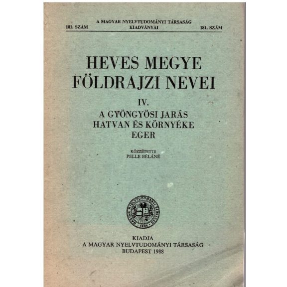 Heves megye földrajzi nevei -