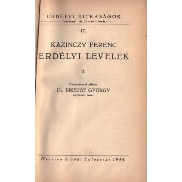 Erdélyi levelek I-II.