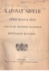   Magyar-Német (I. kötet)+ Német-Magyar (II. kötet) Katonai Szótár