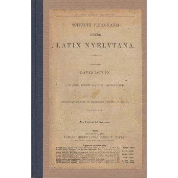 Schultz Ferdinand kisebb latin nyelvtana
