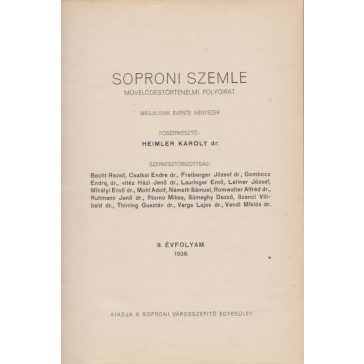 Soproni Szemle 1938. II. évfolyam