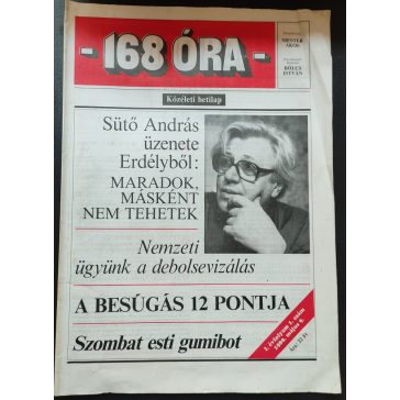 168 óra - I. évfolyam 1-2.  szám