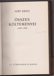 Szép Ernő összes költeményei (1908-1939)
