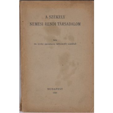 A székely nemesi rendi társadalom