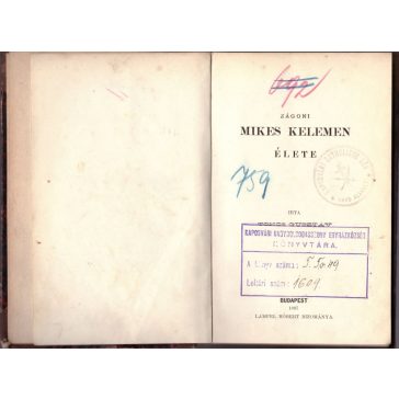 Zágoni Mikes Kelemen élete