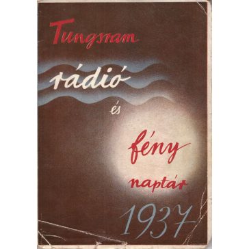 Tungsram rádió és fény naptár 1937
