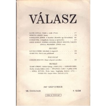 Válasz 1947 szeptember. VII. évfolyam 9.szám
