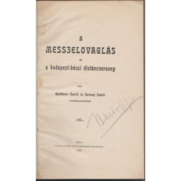 A messzelovaglás és a budapest-bécsi distáncverseny