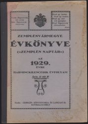 Zemplénvármegye évkönyve ("Zemplén naptár") az 1929. évre